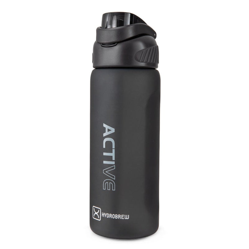 HYDROBREW Sip Switch Tritan Water Bottle 1000ml Leakproof, BPA Free, Straw & Spout Lid- Carbon - Image 1