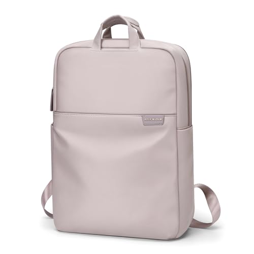 GOLF SUPAGS Travel Laptop Backpack for Women Anti Theft Slim Durable College Bookbag Business Computer Bag Fit 17Inch Notebook (Pinkish Grey, 17Inch) - Image 1