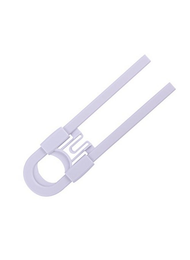 CUTESAFETY - Sliding Cabinet Locks Baby Proofing Cabinets With Adjustable Child Safety Lock Childproof Latches For Knobs,Handles On Kitchen Doors,Storage Door,Cupboard,Closet,Dresser (Grey, 10) - Image 1