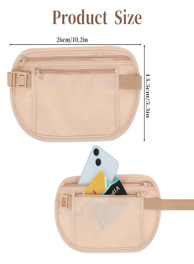 birzar Travel Money Belt|Hidden Waist Bag| Secure Travel Money Belt|Undercover Hidden RFID Blocking Wallet|Anti Theft Passport Wallets for Men & Women| Waist Pouch - Image 3