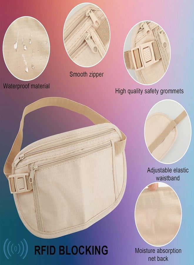birzar Travel Money Belt|Hidden Waist Bag| Secure Travel Money Belt|Undercover Hidden RFID Blocking Wallet|Anti Theft Passport Wallets for Men & Women| Waist Pouch - Image 5