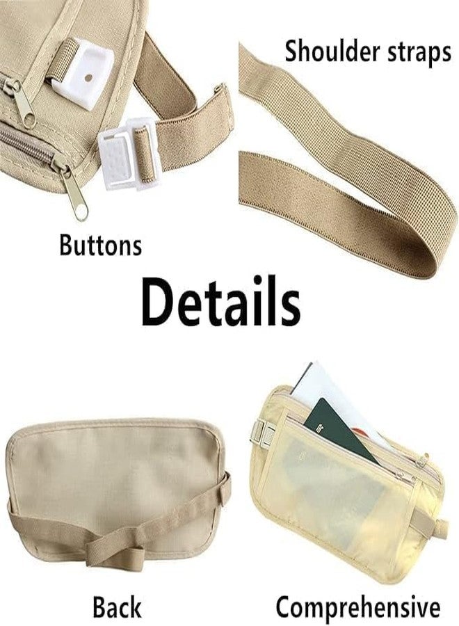 birzar Travel Money Belt|Hidden Waist Bag| Secure Travel Money Belt|Undercover Hidden RFID Blocking Wallet|Anti Theft Passport Wallets for Men & Women| Waist Pouch - Image 4