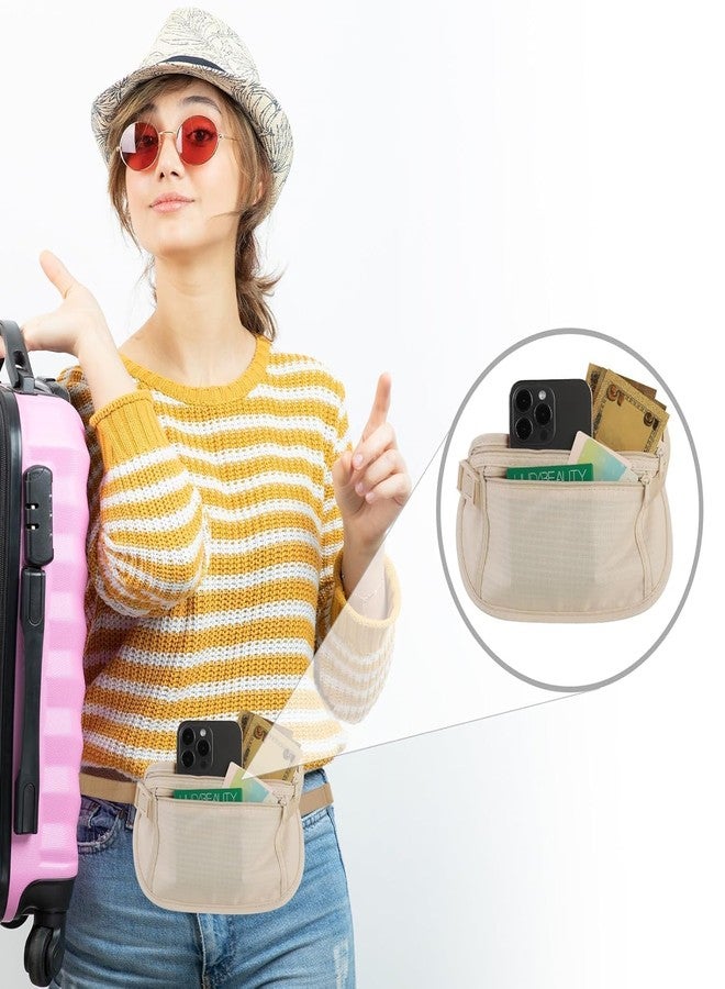 birzar Travel Money Belt|Hidden Waist Bag| Secure Travel Money Belt|Undercover Hidden RFID Blocking Wallet|Anti Theft Passport Wallets for Men & Women| Waist Pouch - Image 2