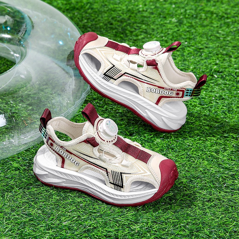 Children'S Baotou Sandals Boys Summer Beach Shoes Non-Slip Soft Sole Sports Sandals - Image 3