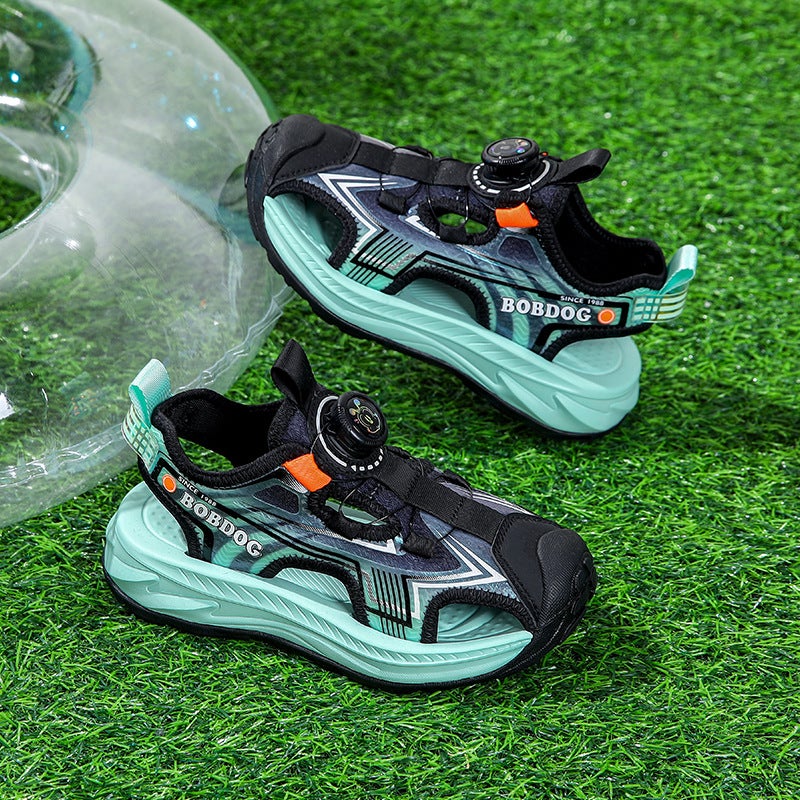 Children'S Baotou Sandals Boys Summer Beach Shoes Non-Slip Soft Sole Sports Sandals - Image 4
