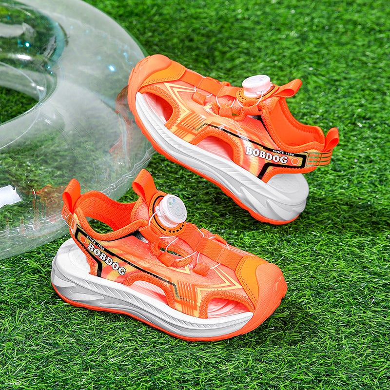Children'S Baotou Sandals Boys Summer Beach Shoes Non-Slip Soft Sole Sports Sandals - Image 5