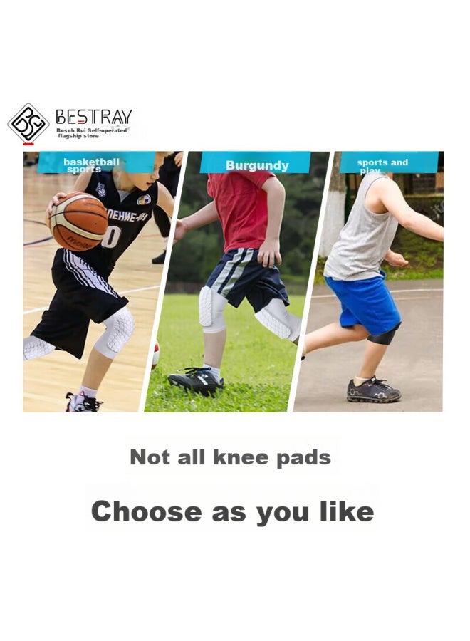 Bestray Children's Basketball Knee Pads, Anti-fall Thin Elbow Guards, Professional Impact-resistant Short Sports Soccer Kids Set, Cycling Protective Gear - Image 3