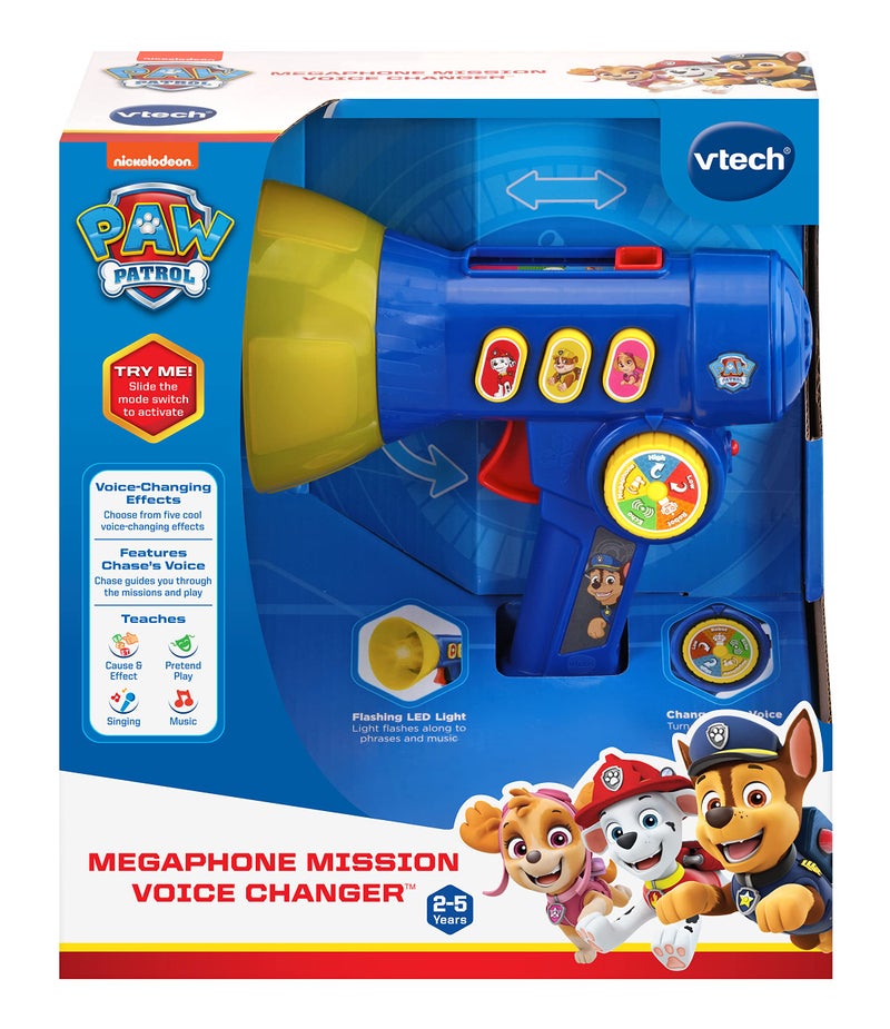 vtech ميكروفون VTech PAW Patrol مع محول صوت، أزرق، من 2 إلى 5 سنوات - Image 5