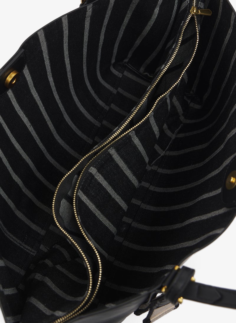 ايلا حقيبة يد منظمة بتفاصيل بطاقة - Image 4