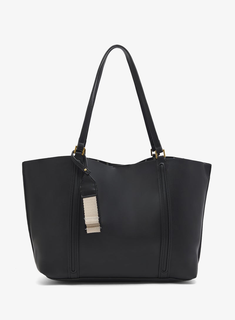 ايلا حقيبة يد منظمة بتفاصيل بطاقة - Image 1