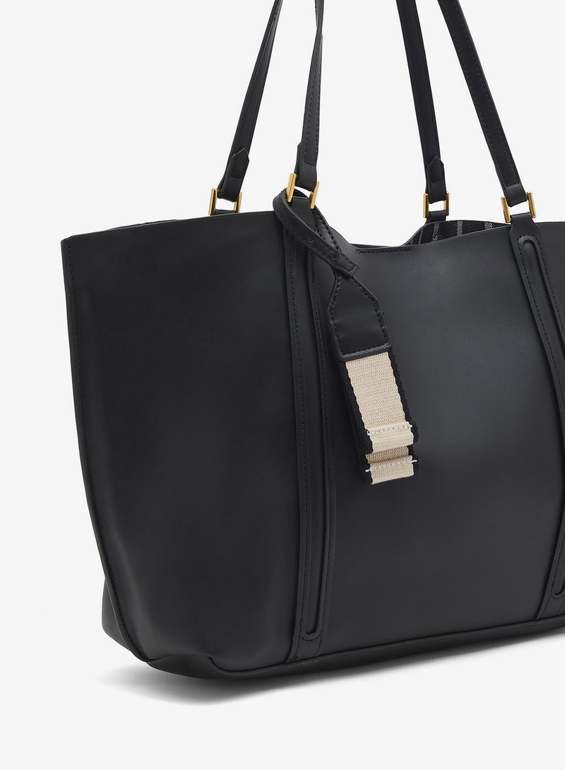 ايلا حقيبة يد منظمة بتفاصيل بطاقة - Image 3