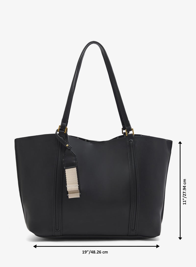 ايلا حقيبة يد منظمة بتفاصيل بطاقة - Image 5