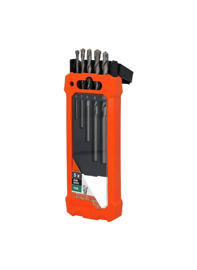 Tactix 5-Piece Concrete Drill Bit Set Grey 16 x 1.8 x 6.4 cm 410547  - Image 2