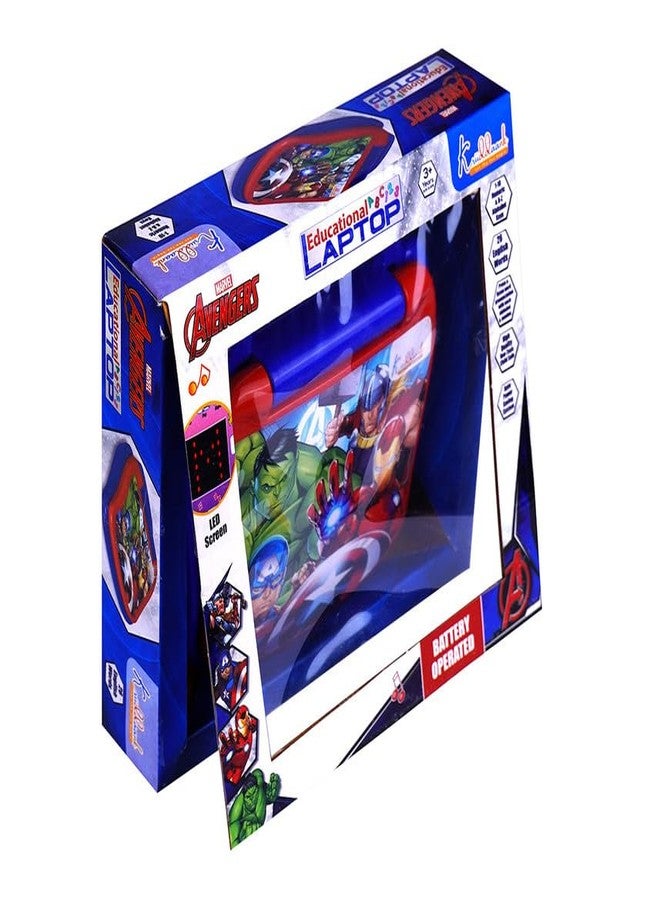 Kriiddaank Marvel Avengers Theme Educational Laptop with Screen for Kids | Fun & Educational Toy for Kids | Safe, Engaging & Interactive Play - Image 2