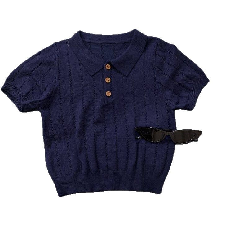 Kids Short Sleeve Polo Shirt Lyocell Knit Breathable - Image 5