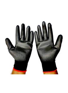 Klaxon Klaxon Nylon Safety Hand Gloves Black Pair of 3  - Image 2