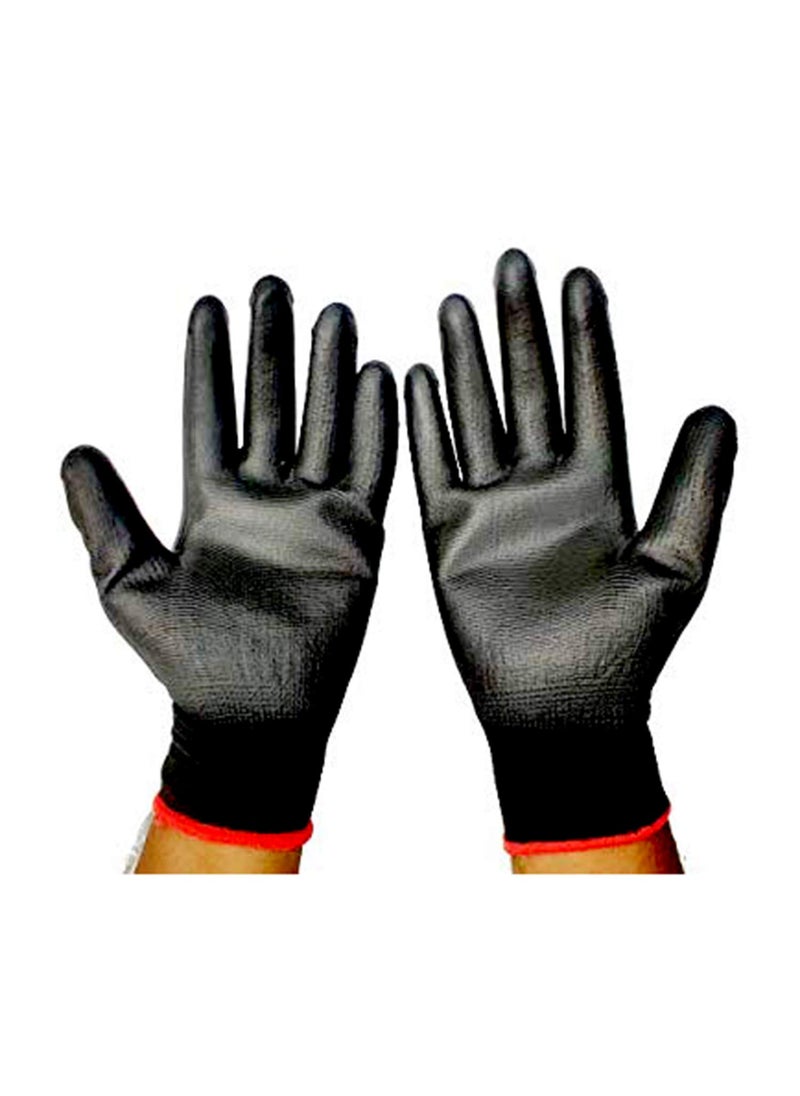 Klaxon Klaxon Nylon Safety Hand Gloves Black Pair of 3  - Image 2