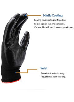 Klaxon Klaxon Nylon Safety Hand Gloves Black Pair of 3  - Image 4