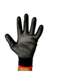 Klaxon Klaxon Nylon Safety Hand Gloves Black Pair of 3  - Image 3