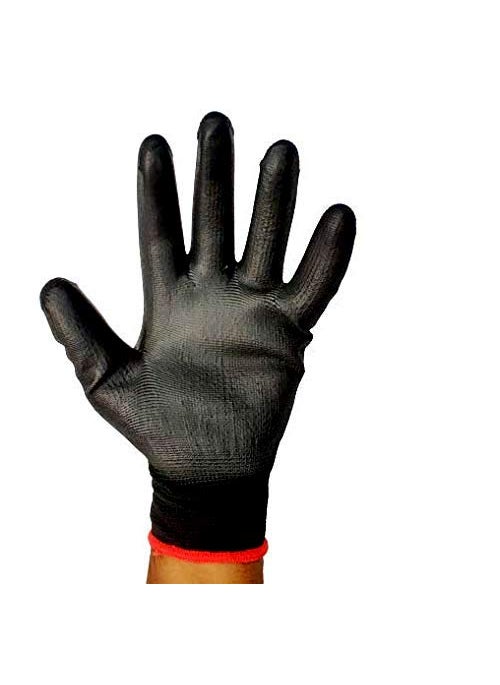 Klaxon Klaxon Nylon Safety Hand Gloves Black Pair of 3  - Image 3