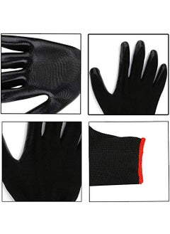 Klaxon Klaxon Nylon Safety Hand Gloves Black Pair of 3  - Image 5