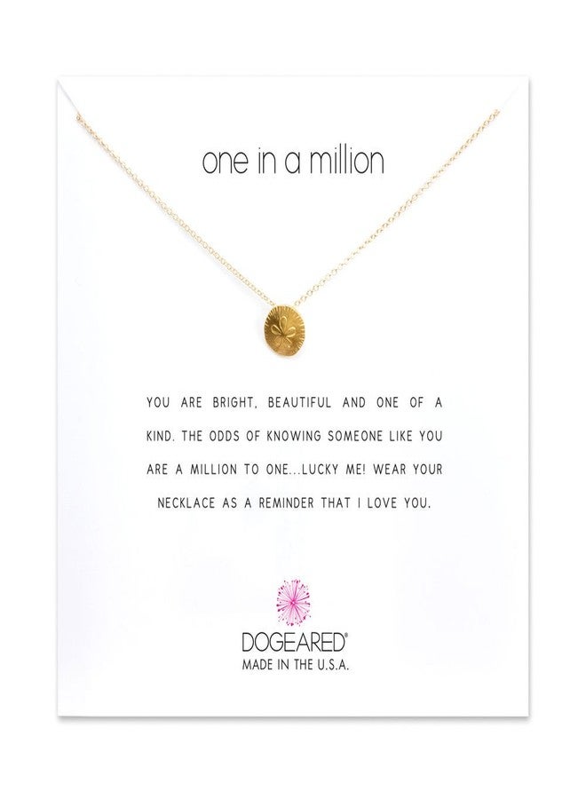 Dogeared One in a Million Sand Dollar Necklace in Gold Dipped, MRGG100603900 - Image 2