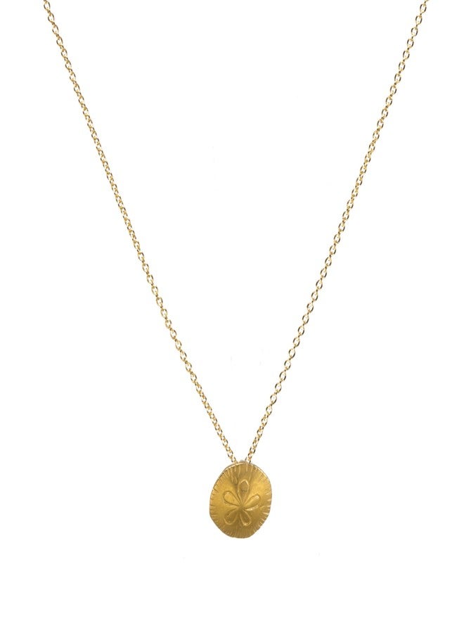 Dogeared One in a Million Sand Dollar Necklace in Gold Dipped, MRGG100603900 - Image 1