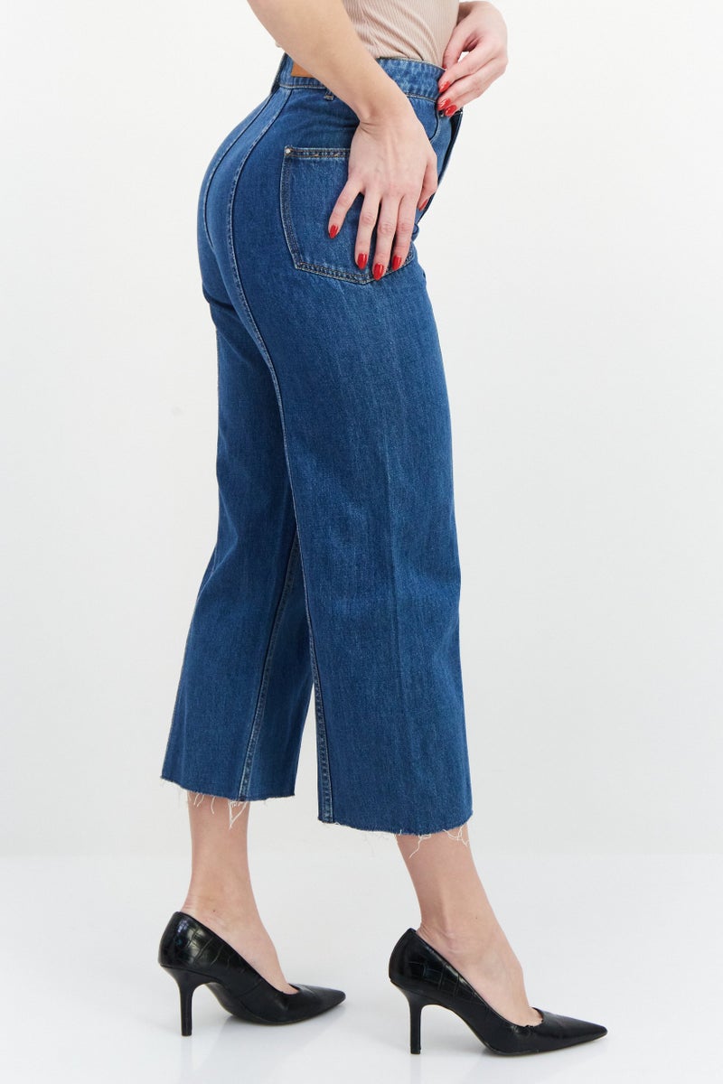 VERO MODA Women Loose Fit Wash Non-Stretchable Denim, Blue - Image 2