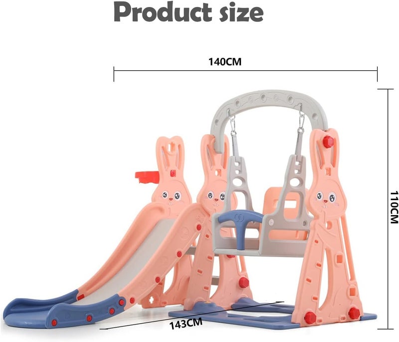Kidzilla Kids Slide With SwinSlide Swing, Large Playground Equipment, Kids, Kids Park, Pink - Image 5