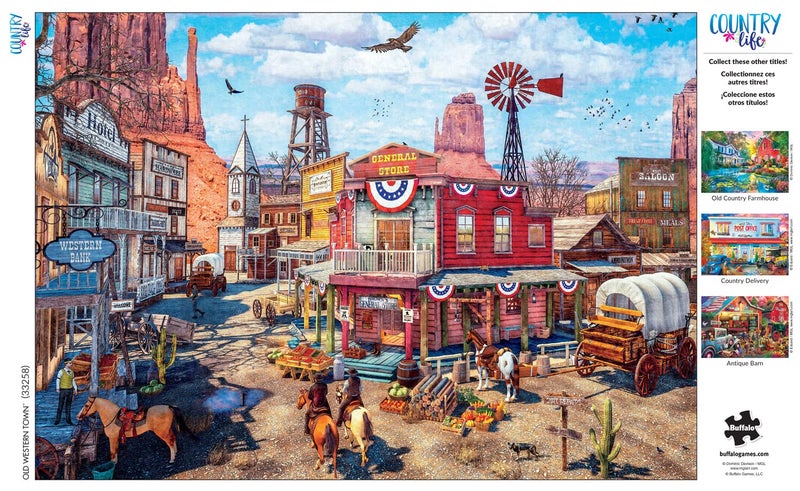 Buffalo Games - Dominic Davison - Old Western Town - 500 Piece Jigsaw Puzzle For Adults -Challenging Puzzle Perfect for Game Nights - Finished Puzzle Size is 21.25 x 15.00 - Image 5