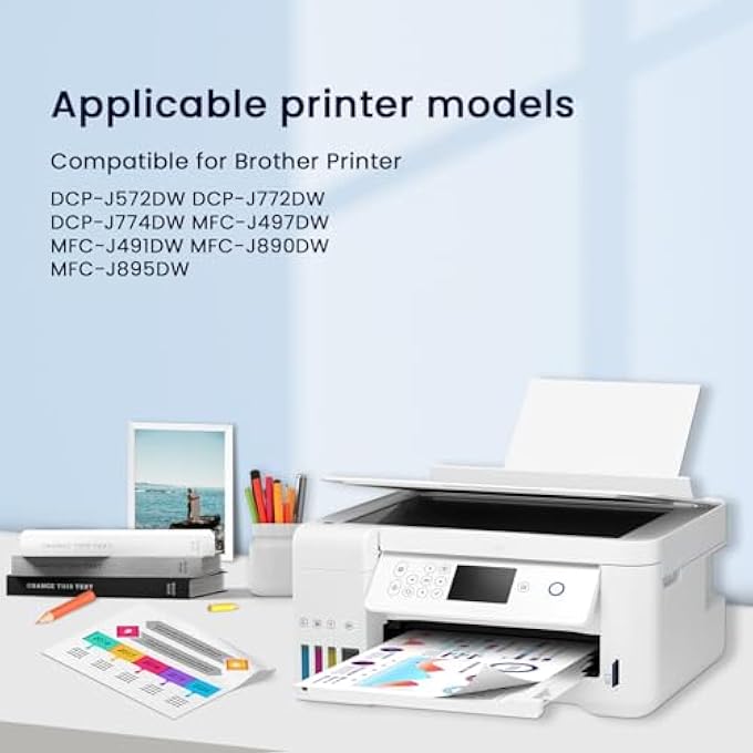 PACK OF 12 LC3213 LC-3213 PRINTER CARTRIDGES COMPATIBLE WITH BROTHER LC3213 LC-3213 LC3211 FOR DCP-J572DW DCP-J772DW DCP-J774DW MFC-J497DW MFC-J491DW MFC-J890DW MFC-J895DW - Image 2