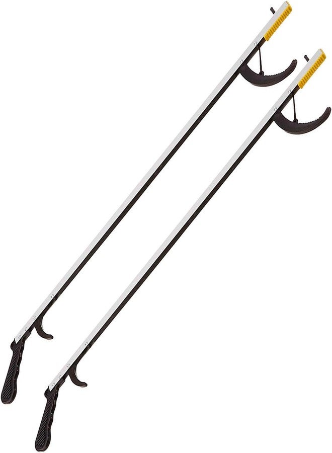 DMI 2 Pack, 32 Inch Reacher Grabber PickupTool for Seniors, Disabled or After Surgery, Claw Reaching Assist Tool, Trash Grabber Arm Extension, Non-Folding Grabbers for Seniors, Magnetic Claw - Image 1