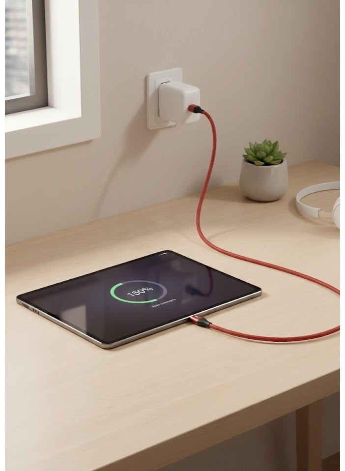 فونينج كابل x28 FONENG شحن سريع 2.4A‏ – Micro \USB بمدخل مزدوج Double-Sided USB – طول 1.2 متر لسهولة التوصيل وشحن ثابت وآمن - Image 4