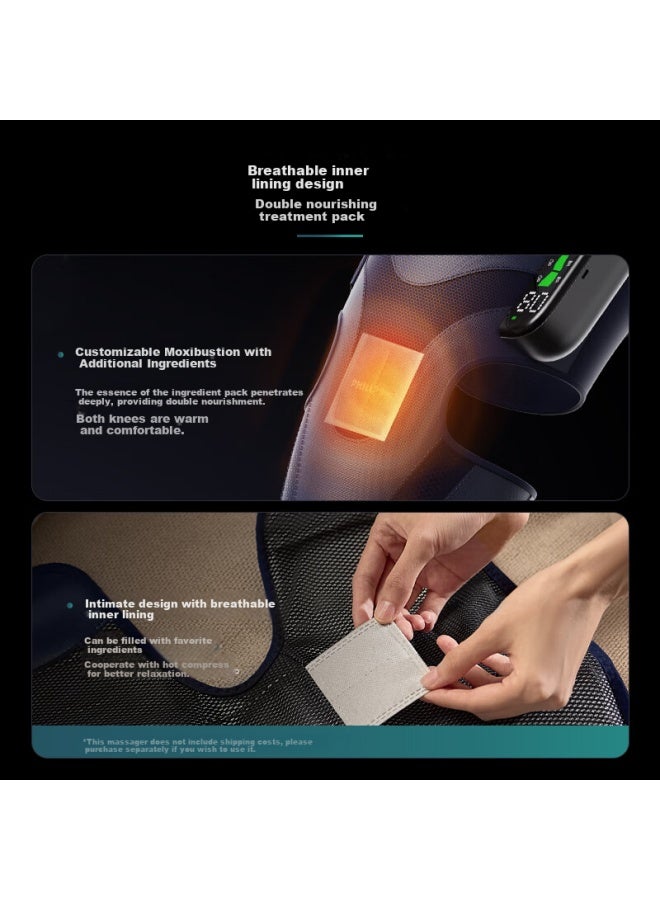Philips Philips Knee Massager For Cold Legs, Knee Heating Pad, Knee Massager, Leg Massager, Gift For Elderly Parents On Christmas 5204l Single Gift Bag  - Image 2