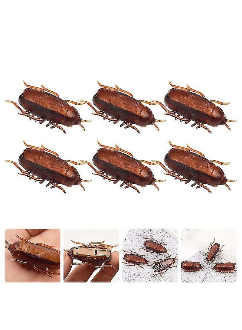 6Pcs Realistic Electric Crawling Cockroach Prank Props  - Image 3