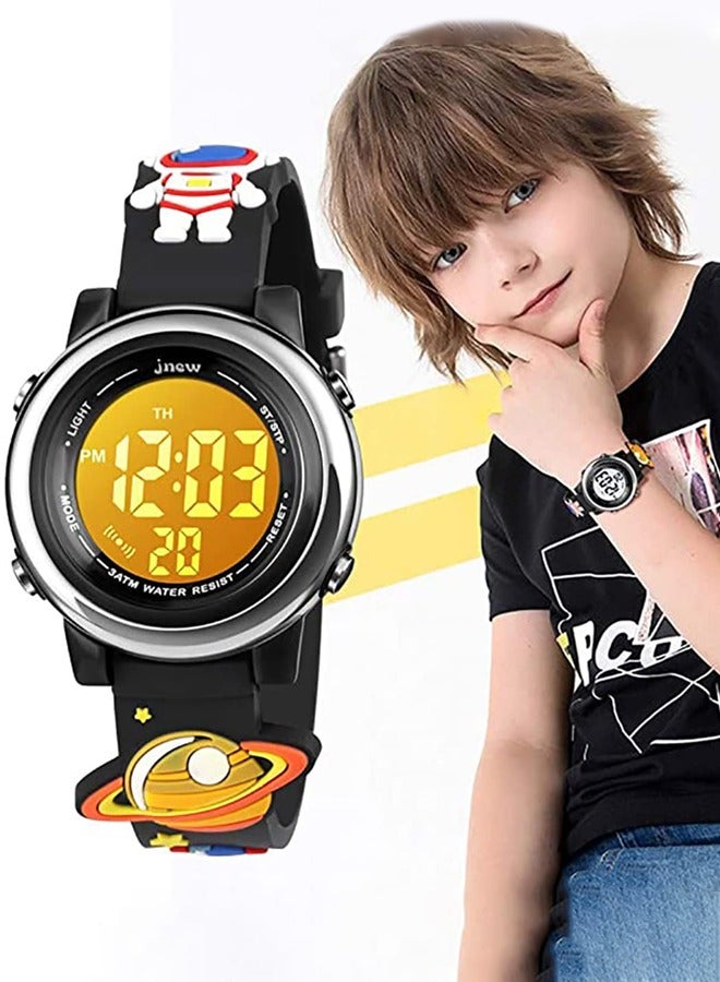 AZorb Toddler Kids Digital Watches for Girls Boys 3D Cute Cartoon 7 Color Lights Waterproof Sport Electronic Wrist Watch with Alarm Stopwatch for 3-12 Year Children - Image 1
