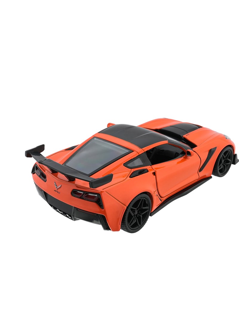 MOTORMAX 2019 Chevrolet Corvette ZR1 Die-Cast Model Car 1:24 Scale | Officially Licensed American Sports Car Collectible | Opening Doors, Detailed Interior & Free-Wheeling Die-Cast Toy - Image 2