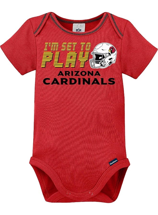 Gerber NFL Baby Boys 3 Pack Short Sleeve Bodysuit  - Image 4