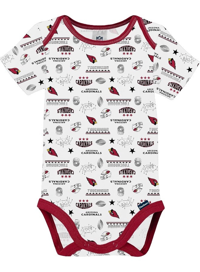 Gerber NFL Baby Boys 3 Pack Short Sleeve Bodysuit  - Image 3