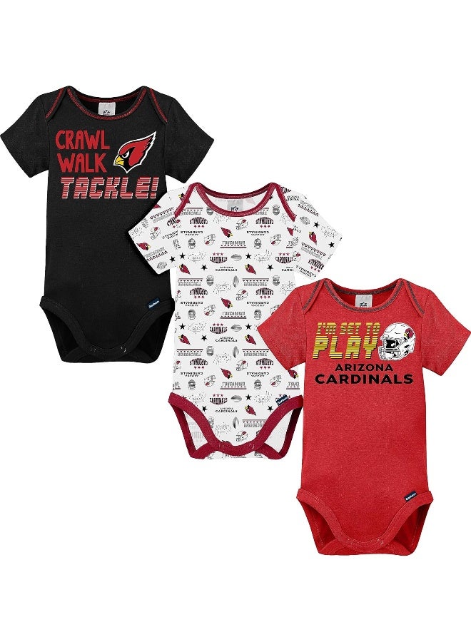Gerber NFL Baby Boys 3 Pack Short Sleeve Bodysuit  - Image 1