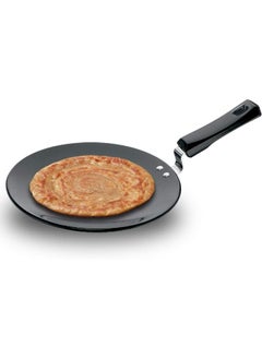 Hawkins 26 Cm Futura Hard Anodised Tawa With Plastic Handle,Black  - Image 1
