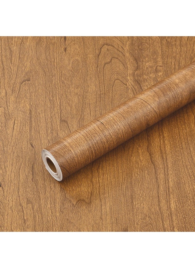 Anna 45cm x 5m Waterproof, Moisture-Proof, and Oil-Proof Faux Wood Grain Self-Adhesive Wallpaper for Home Renovation  - Image 1