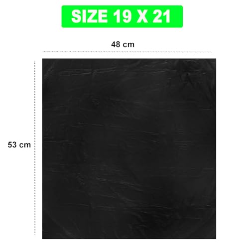 Ella Garbage Bags 19x21 Inches (Medium) 120 Bags 4 Rolls | Leak Proof & Tear Resistant Trash Bag for Kitchen Home & Commercial Use | Dustbin Bag For Dry & Wet Waste With Free Check Duster Cloth-Black - Image 4