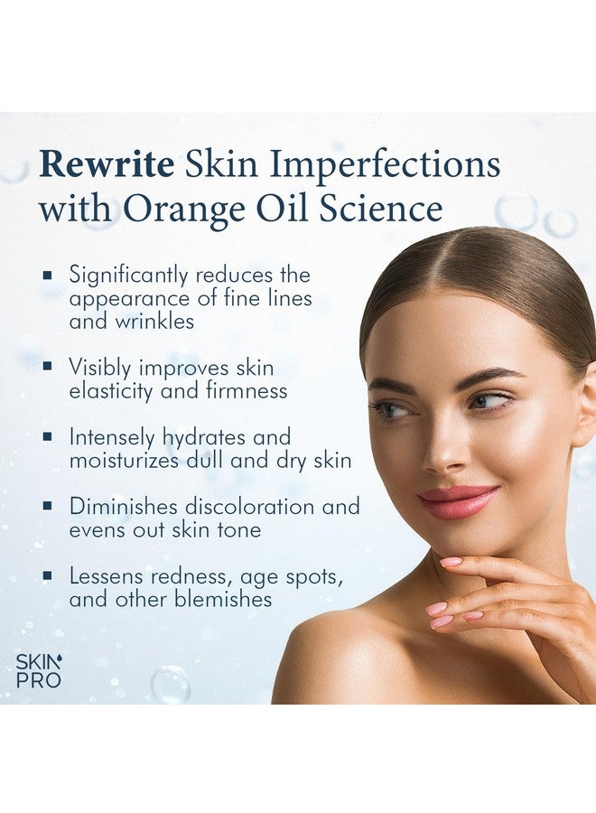 SkinPro سيروم خلايا جذعية وفيتامين C مع حمض الهيالورونيك وزيت البرتقال النقي ومستخلص البابونج مضاد للشيخوخة معزز لشد الوجه مضاد للتجاعيد ترطيب البشرة للعناية اليومية للرجال والنساء (1 عبوة) - Image 3