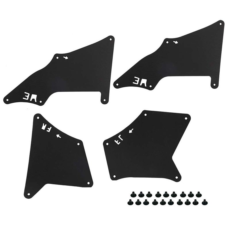 Splash Shield With Clips Compatible with 2003-2020 Toyota 4 Runner, FJ Cruiser, Lexus GX460 GX470- Repalces 53735-35150, 53886-35020 - Fender Liners, Aprons, Splash Guards, Skirts, Splash Seals