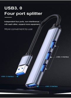 XLT Ultra Slim USB 3.0 Hub with 4 Ports for Laptop Notebook PC Mouse Keyboard  - Image 2
