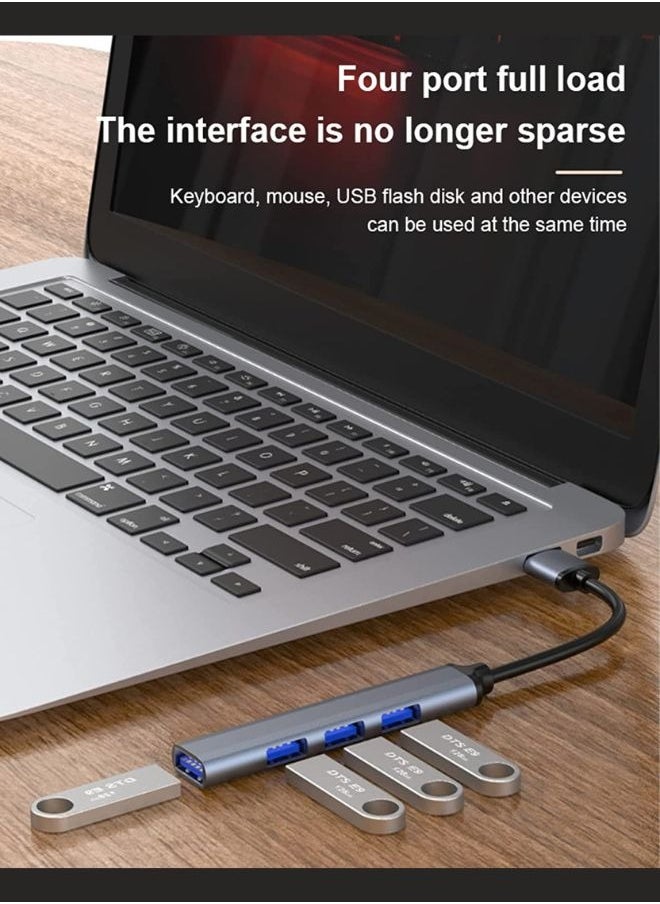 XLT Ultra Slim USB 3.0 Hub with 4 Ports for Laptop Notebook PC Mouse Keyboard  - Image 4