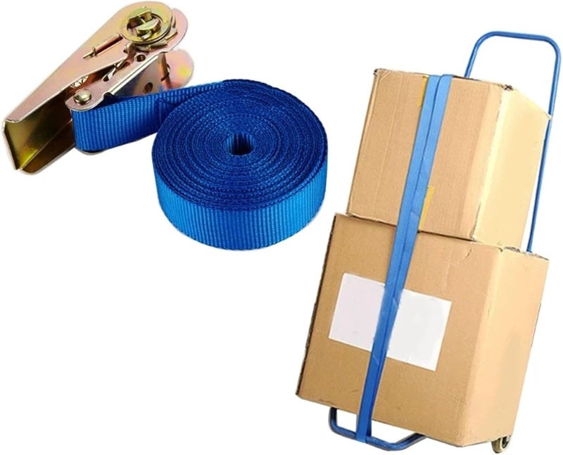 6.56ft Universal Lashing Strap with Ratchet 1000kg(2200lbs) Tensile Force Cargo Tie Down Strap Heavy Duty Roof Rack Strap(8pcs) - Image 4