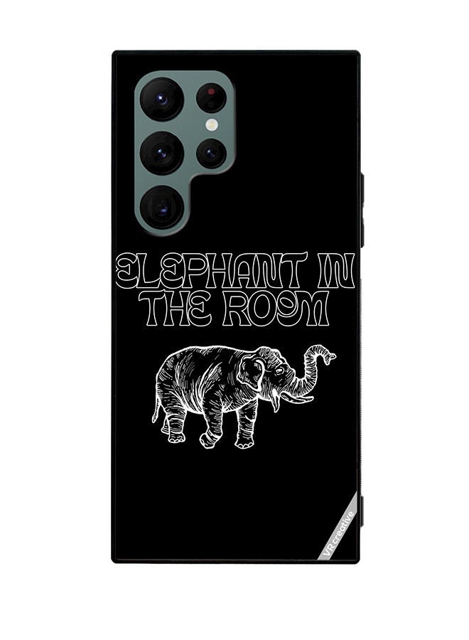 VR CREATIVE Protective Case Cover For Samsung Galaxy S22 Ultra 5G Elephant In The Room Design Multicolour - Image 1