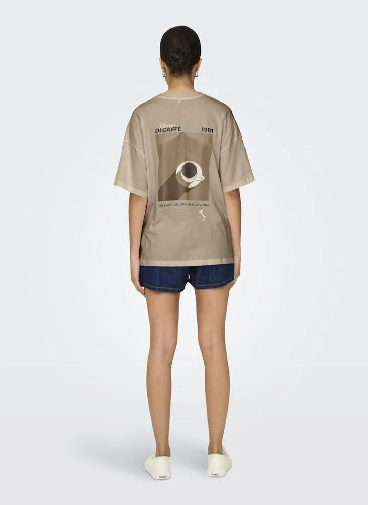 ONLY Printed Crew Neck T-Shirt